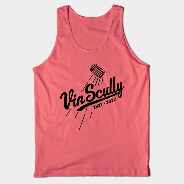 Vin Scully Microphone 1927 - 2022 Vol.2 Tank Top by Chiko&Molly